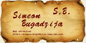 Simeon Bugadžija vizit kartica